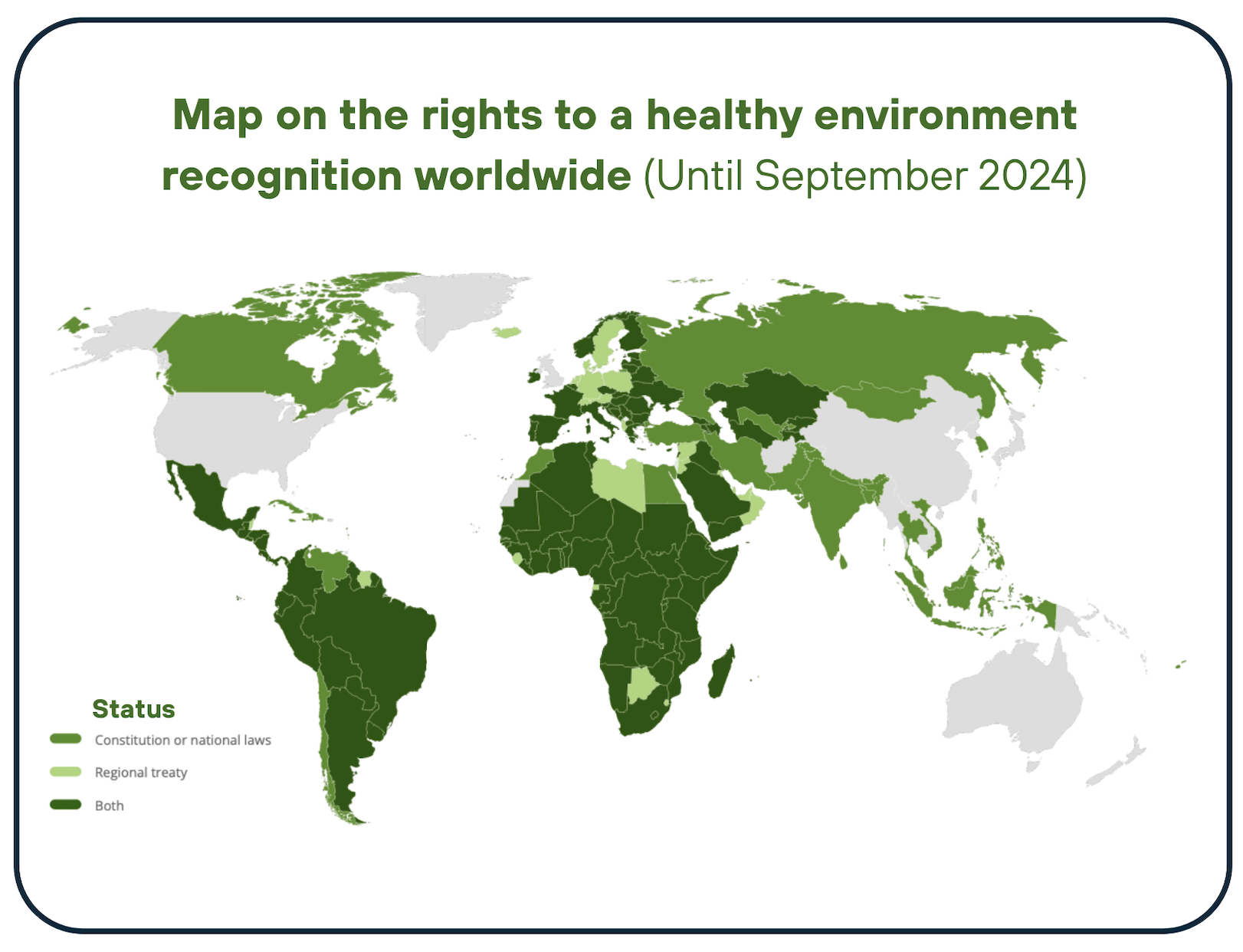 Healthy environments map